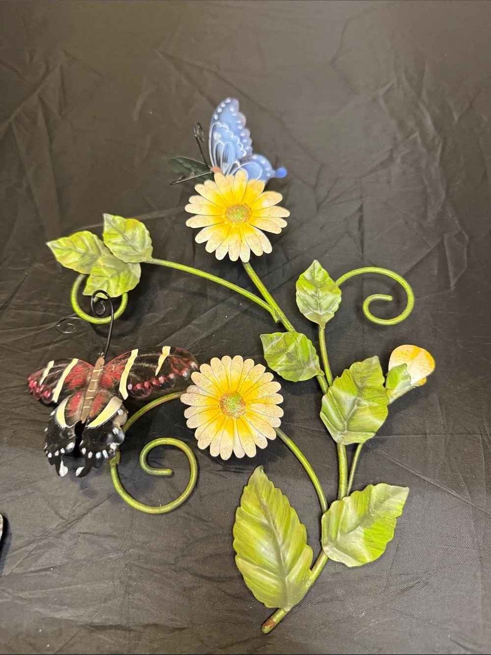 Decorative Butterfly and Flower Wall Accents – Multicolor